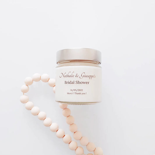 engagement party favors 6oz soy candle vessel