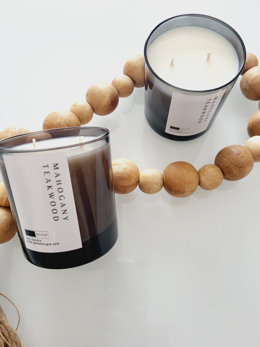 Mahogany Teakwood J'aime Bougie