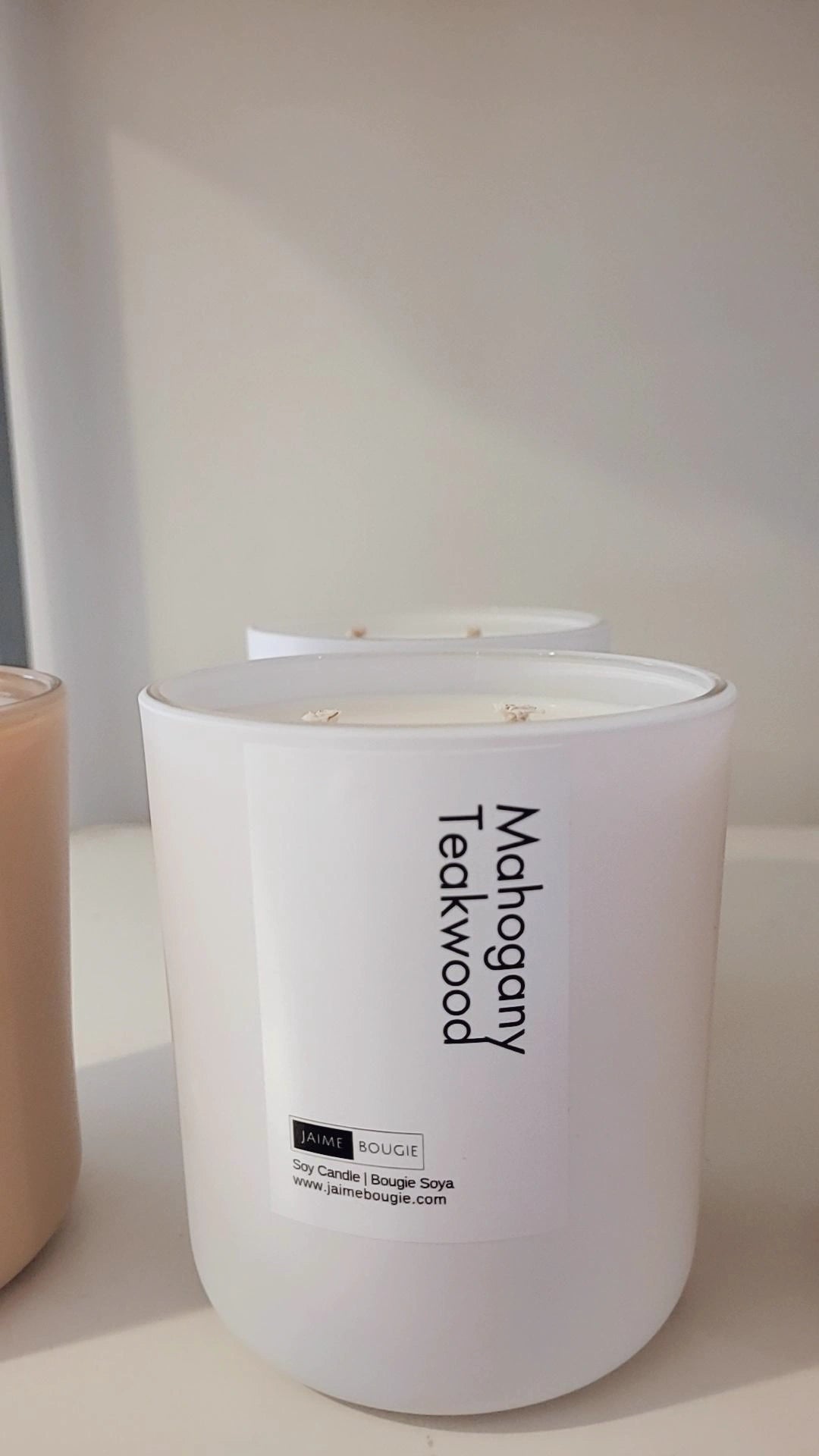 Mahogany Teakwood J'aime Bougie